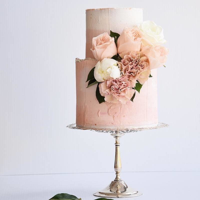 Свадебный торт с цветам 2060